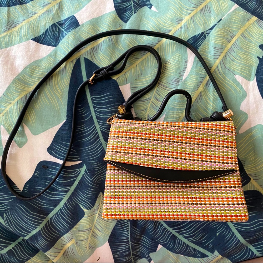 Woven-Pattern Purse